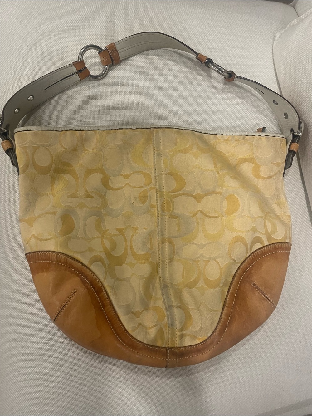 Coach Yellow
Signature Optic Hobo Bag #1851 Rare 💎